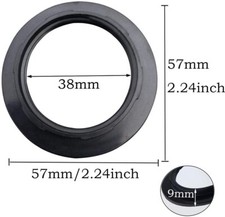 Black Lamp Shade Ring Converter Plastic Adaptor for Desk Floor & Bedside Lamps