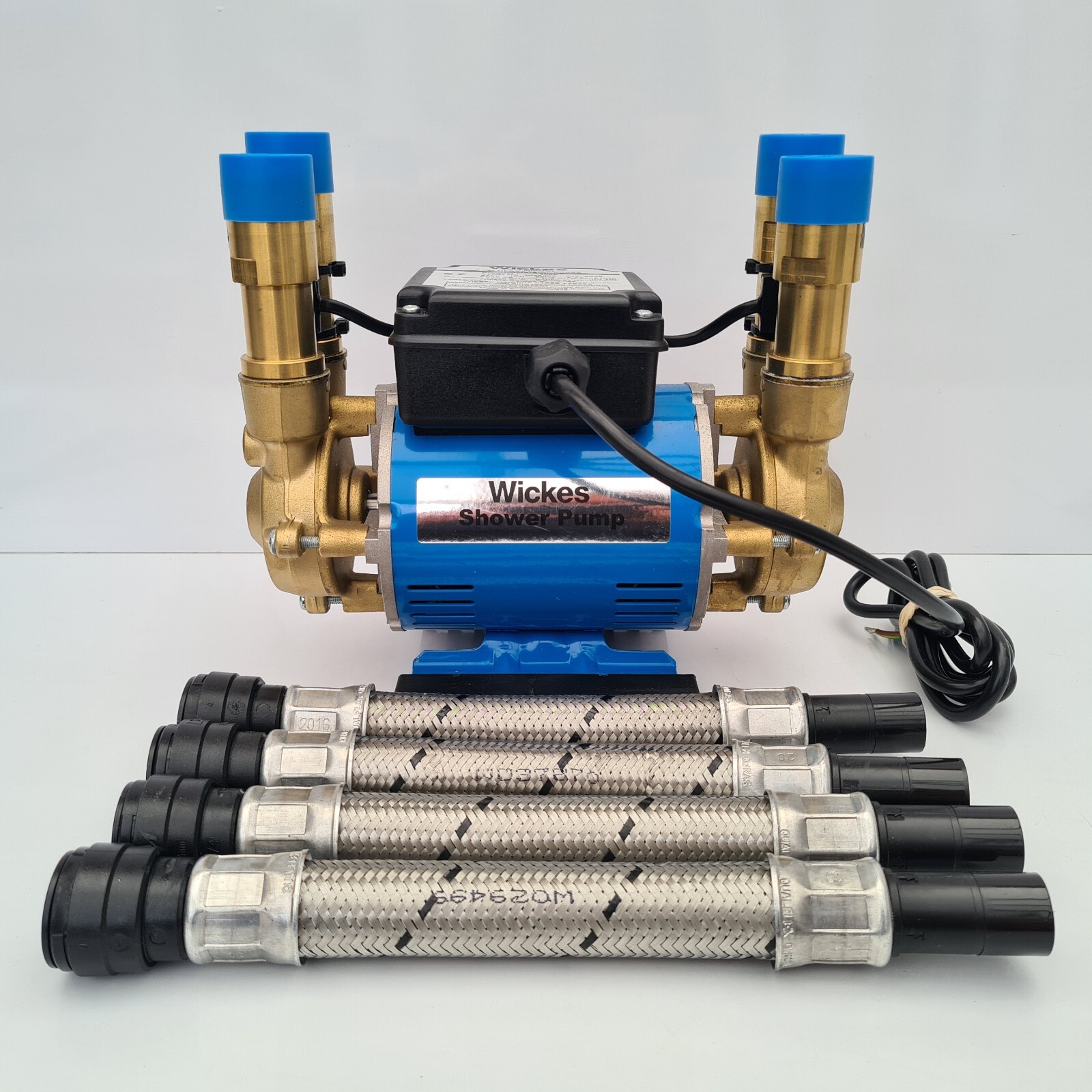 Grundfos Wickes 2.0 Bar Heavy Duty Twin Impeller Brass Positive Shower Pump  | eBay