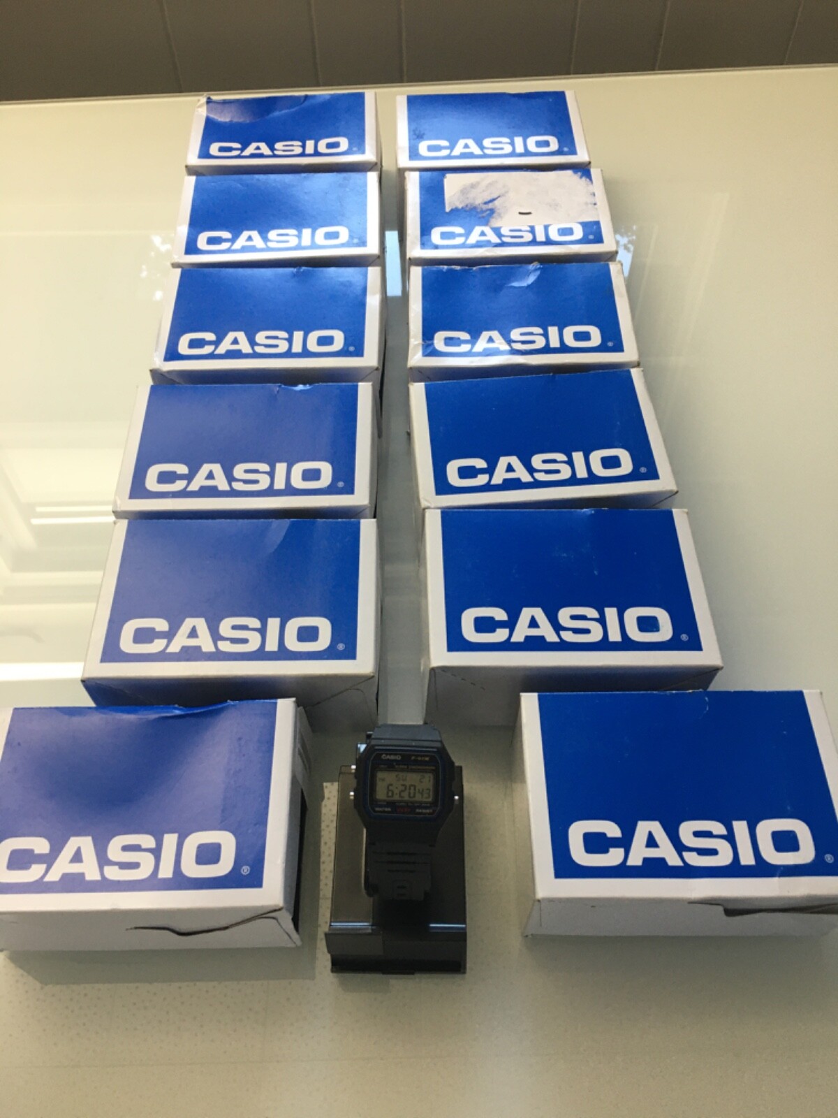 Casio F-91-W-1 Men's Resin Band Water Resistant Alarm Chronograph Digital Watch