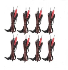 8 TENS Unit Lead Wires FOR INTENSITY 10 TENS 2500 3000 7000 EMS 7500 TWIN STIM