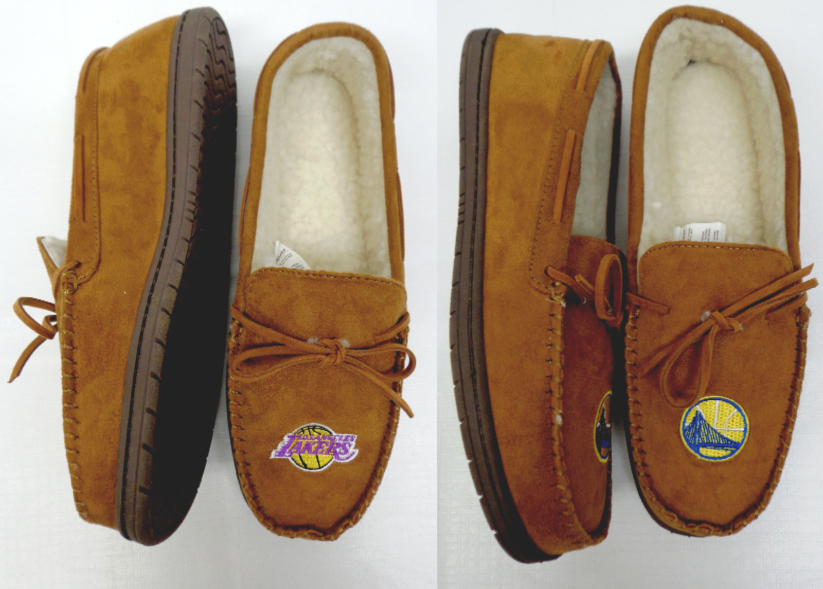 PANTOFOLA D’ORO Mocassino NBA marrone chiaro suola in gomma dura pantofole da uomo mocassini