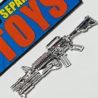 GI Joe Black Major RIFLE machine gun CHROME chromed custom accessory weapon part