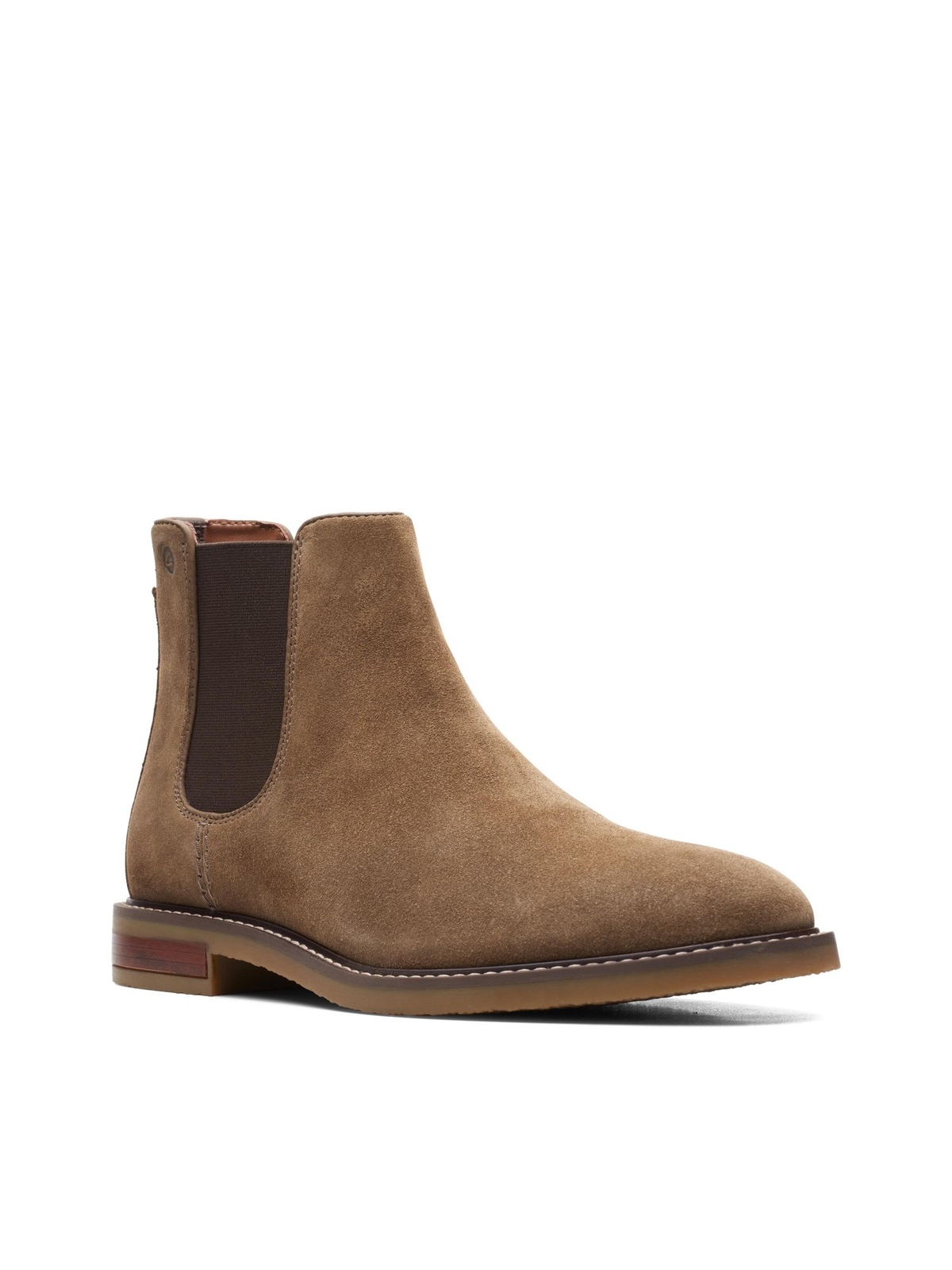 CLARKS COLLECTION Мужские кожаные ботинки коричневого цвета с острым носком на блочном каблуке 8,5 М