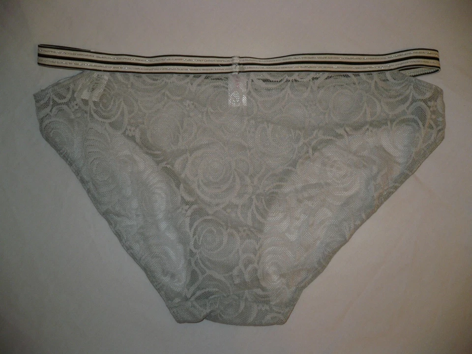 Bragas de bikini para mujer Flirtitude talla X-GRANDE detalle de recorte lateral de encaje gris NUEVAS Foto 2 de 2