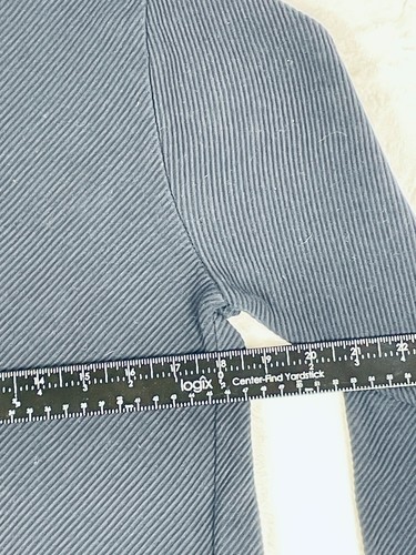 Denim & Flower Ricky Singh LS Shirt Mens M Navy Blue Ribbed Textured Knit Casual - Picture 13 of 15