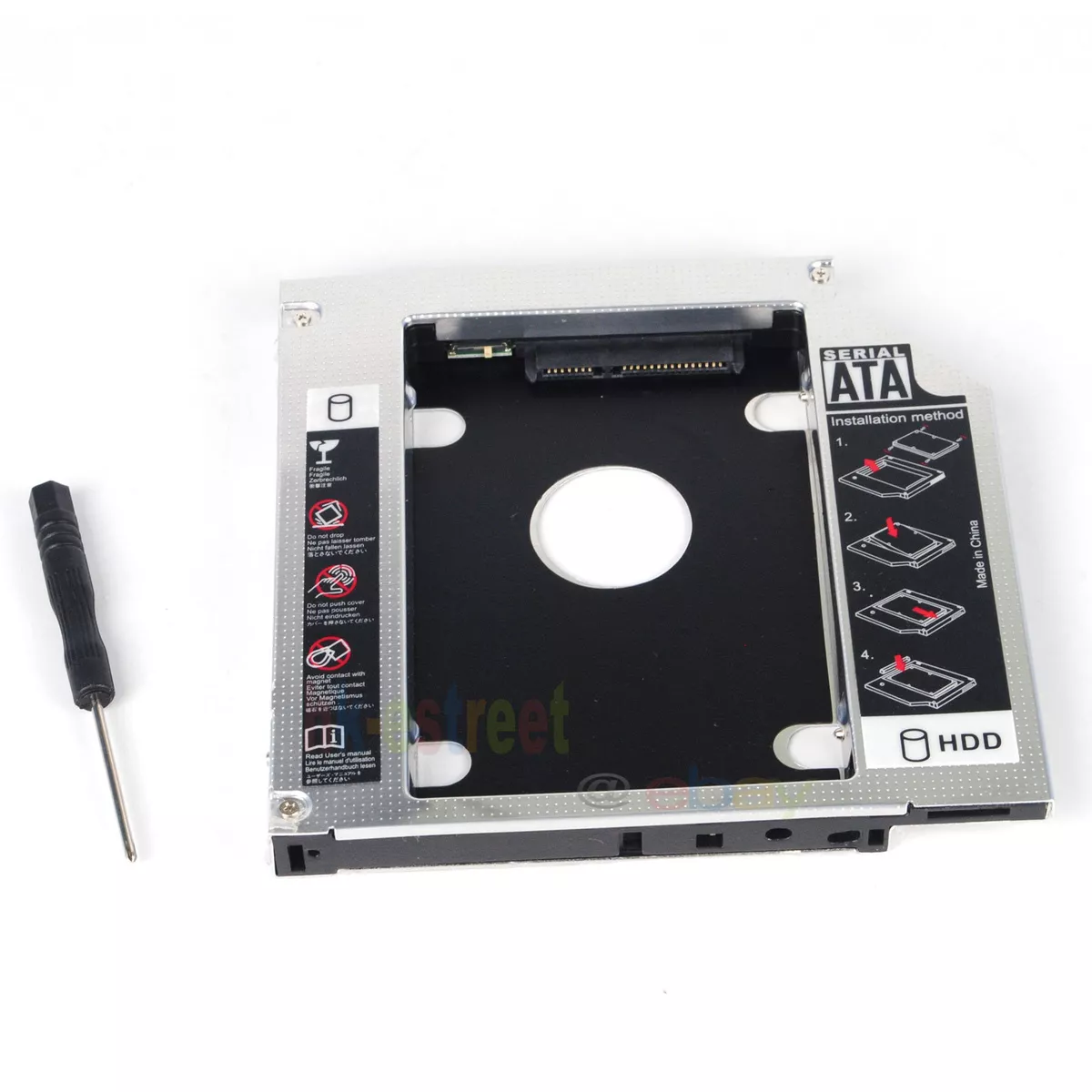 2nd SATA HHD SSD Hard Drive Caddy Adapter For Lenovo IdeaPad G570.