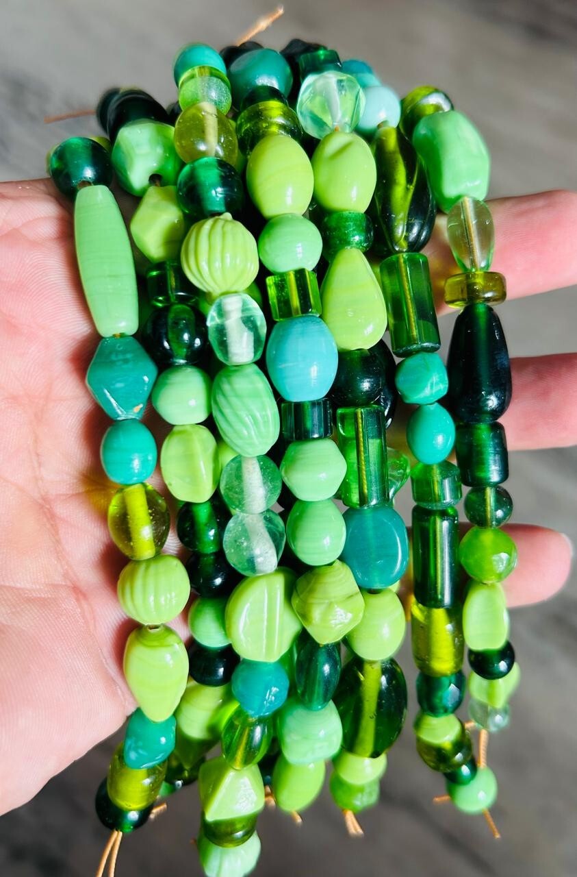 как выглядит 10 Strands lot Lamp work Glass Beads for Jewelry designing and craft works. фото