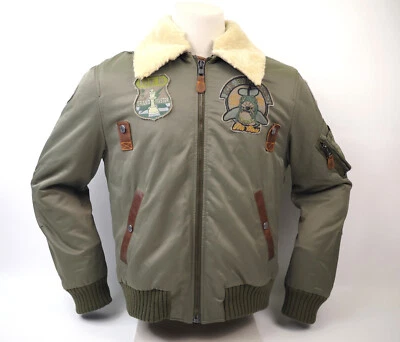 Iceberg Herren Jacke The Boss oliv Gr. 52 (L) Webpelz Kragen - Bild 1 von 4