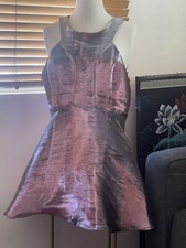 Forever 21 Women's Girl Dress Size Medium M Sleeveless Metallic Pink Purple