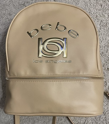 BEBE Kayla backpack sand faux leather new nwt