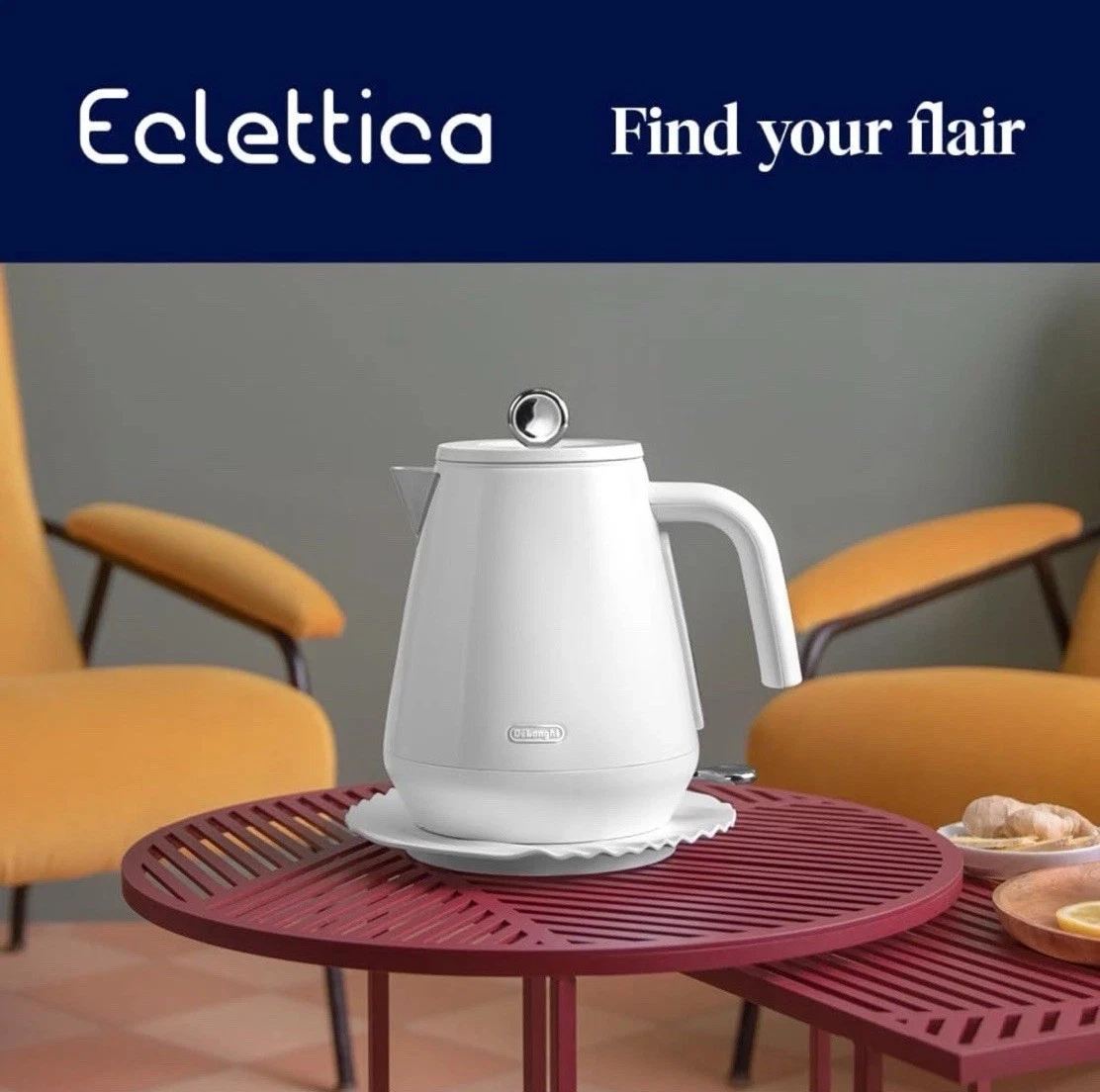 De'Longhi Eclettica Kettle White