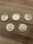 1964 Kennedy Half Dollar 90% Silver Lot Of 5