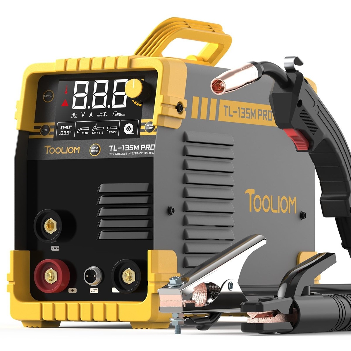TOOLIOM 135A MIG Welder Flux Core 110V MIG Welder Gasless Flux MIG