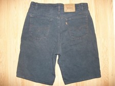 LEVI 550 JEAN SHORTS MEN SIZE 36 ORANGE TAB VINTAGE 90's NAVY BLUE DENIM NICE 