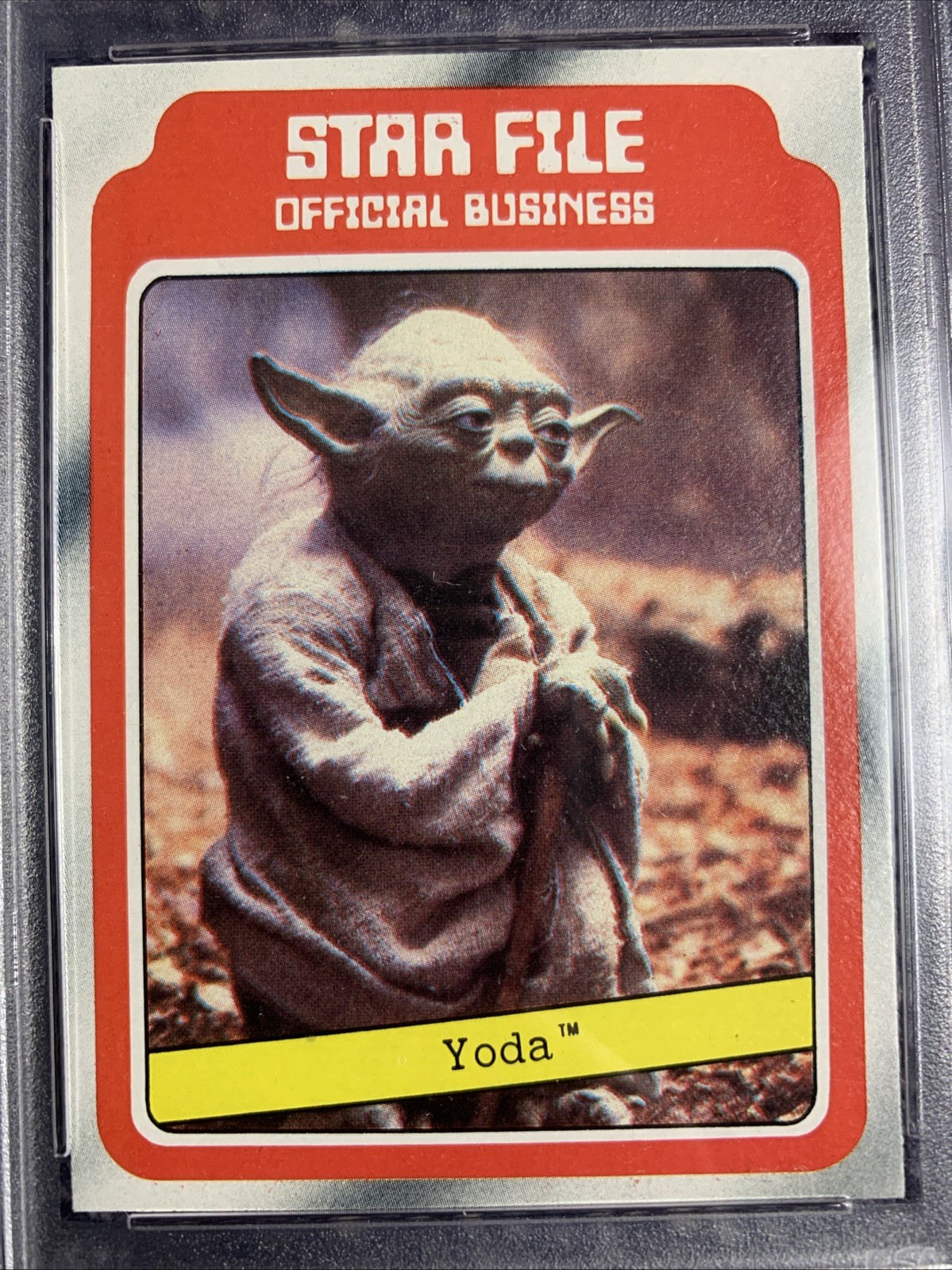 1980 Topps Star Wars Empire Strikes Back #9 Yoda PSA 8 view 2