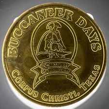 2000 Buccaneer Days Corpus Christi Texas Millennium Celebration Token 28mm