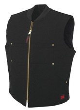 Tough Duck Men's Moto Vest Black - WV04-BLK, Black