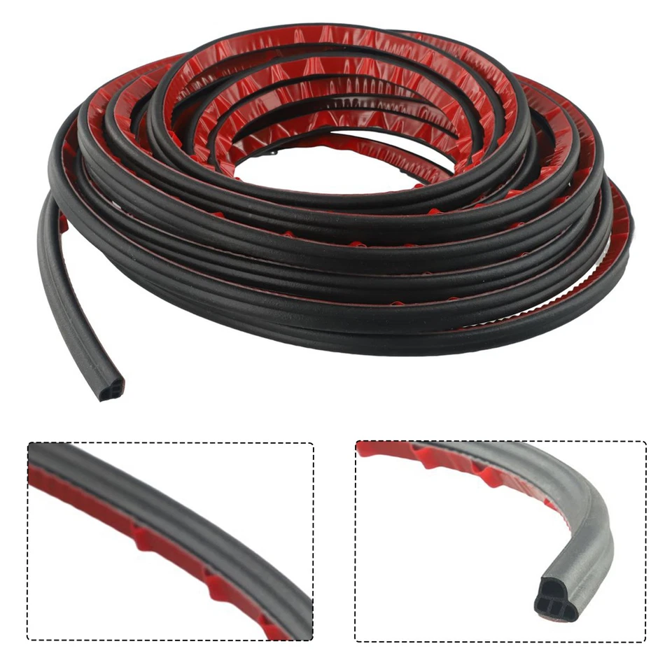 Tira de sellado de doble capa de 10M para puertas de automóvil maletero tiras para clima molduras de bordes reemplazar Foto 2 de 4