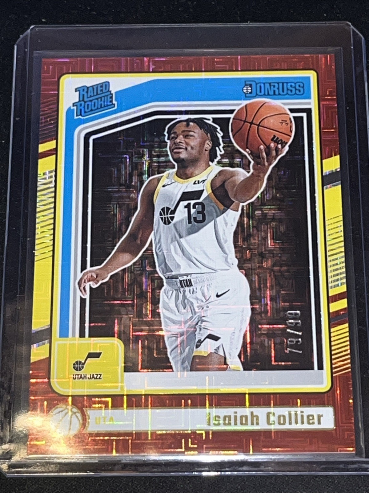 2024-25 Donruss Isaiah Collier Choice Red /99 Rookie #237