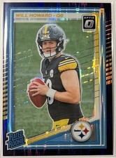 Panini Donruss Optic Rated Rookie purple Prizm Will Howard #233 Steelers  2025