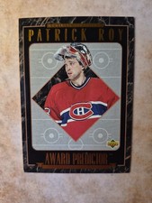 Patrick Roy 4 Card Bundle Inserts & Vintage Canadiens HOF Goalie