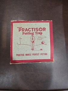 Vintage Golf Ball Practisor Practice Putting Trap in Box