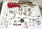 Lot of 46 Vtg Sterling Silver  Jewelry Pieces Necklace Rings Bracelets  - 472g