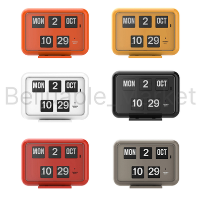 TWEMCO QD-35 Retro Flip Clock in 6 Colors - Perpetual Calendar | eBay