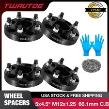 (4) 1" (25mm) Hubcentric Wheel Spacers 5x4.5 5x114.3 Fits Nissan 240SX 350Z 370Z