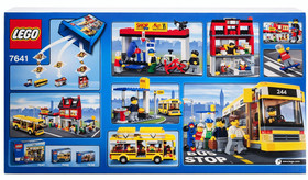 LEGO City 7641 City Corner Pizza Shop Bus Stop Set w Box Retired LEGO