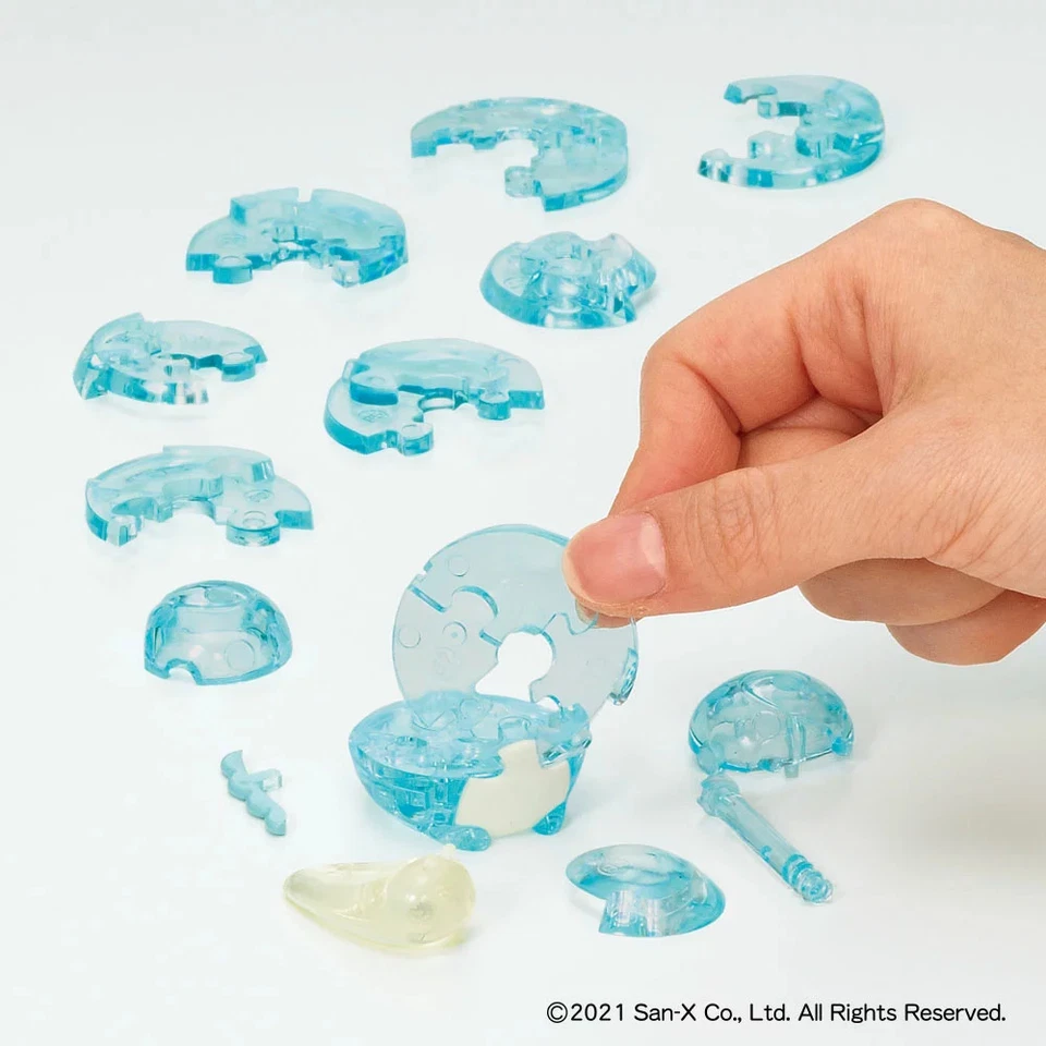 Rompecabezas de cristal Sumikkogurashi 3D transparente negro tapioca exclusivo de Japón Foto 3 de 4