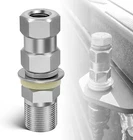 CB Antenna Stud Mount Adapter 3/8"x24 to SO-239 UHF Female Dual Hex Nut for Jeep