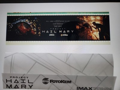Project Hail Mary IMAX 70MM Film Strip / Movie Cell Collectible Fotokem Promo