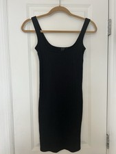 Forever 21 Women’s Black Mini Dress Bodycon Stretch Tank Size S