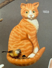 VINTAGE SCIOTO CERAMIC MOLD #S-1833 A & B CAT...