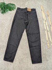 Vintage USA MADE Levis 550 Jeans Mens 34x32 Gray Relaxed Fit Tapered Denim 90s