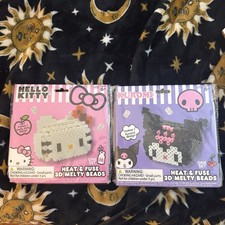 NEW Sanrio Hello Kitty  Friends Kuromi Heat Fuse 3D Melty Beads Kits X Two Sets