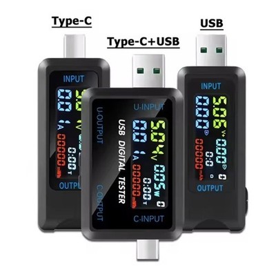 10 in 1 USB Tester mit LCD Display für DC 4,5V bis 36V Leistungsmessung