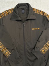 Vintage 2000s Y2K Adidas Trefoil Sportswear Streetwear Zip Up Track Jacket L NEW