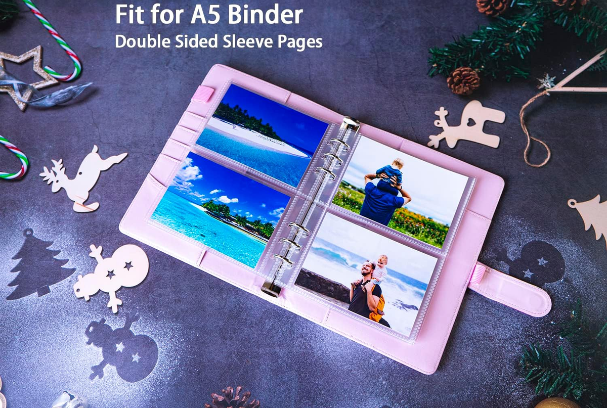 30 Pack 120 Pockets 3.5X5 Photocard Sleeves for 6 Ring A5 Binder, Ultra-Clear Sl | eBay 30 Pack 120 Pockets 3.5X5 Photocard Sleeves for 6 Ring A5 Binder, Ultra-Clear Sl | eBay