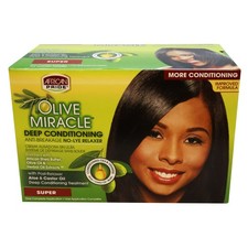African Pride Olive Miracle Deep Conditioning Relaxer Case of 12