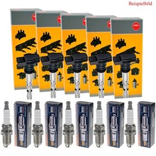 5x NGK Zündspule + BERU Zündkerze für Fiat Coupe FA/175 2.0 20V Lancia Kappa