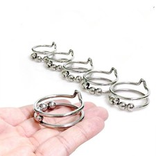 Stainless Steel Cock scrotum ring Stretch Ball Stretcher 5 Size 26mm-34mm