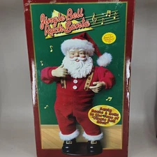 Vtg 1998 Jingle Bell Rock Santa Animated Musical Dancing Edition #1 - Works!