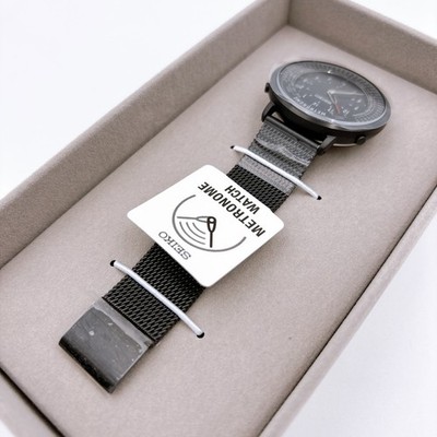 US/DDP】 SEIKO Metronome Watch Standard Line Black Color Band