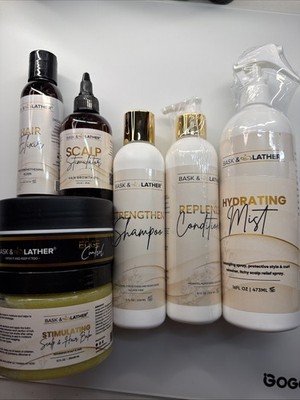 Bask & Lather Mega Live Exclusive Bundle - Jumbo Scalp Stimulator, and much more