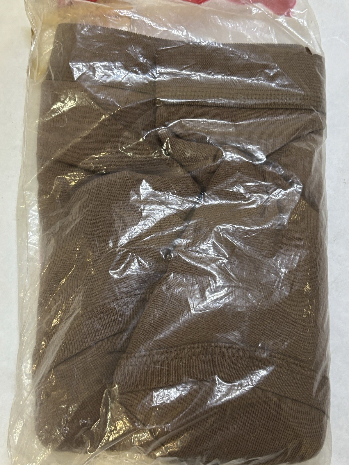 US Military DSCP Mens Brown Combed Cotton Brief Underwear 3 Pack Size 36 USA