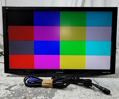 ViewSonic VS12324 VX2433wm LCD Monitor HDMI DVI VGA 23.5'' SEE NOTES