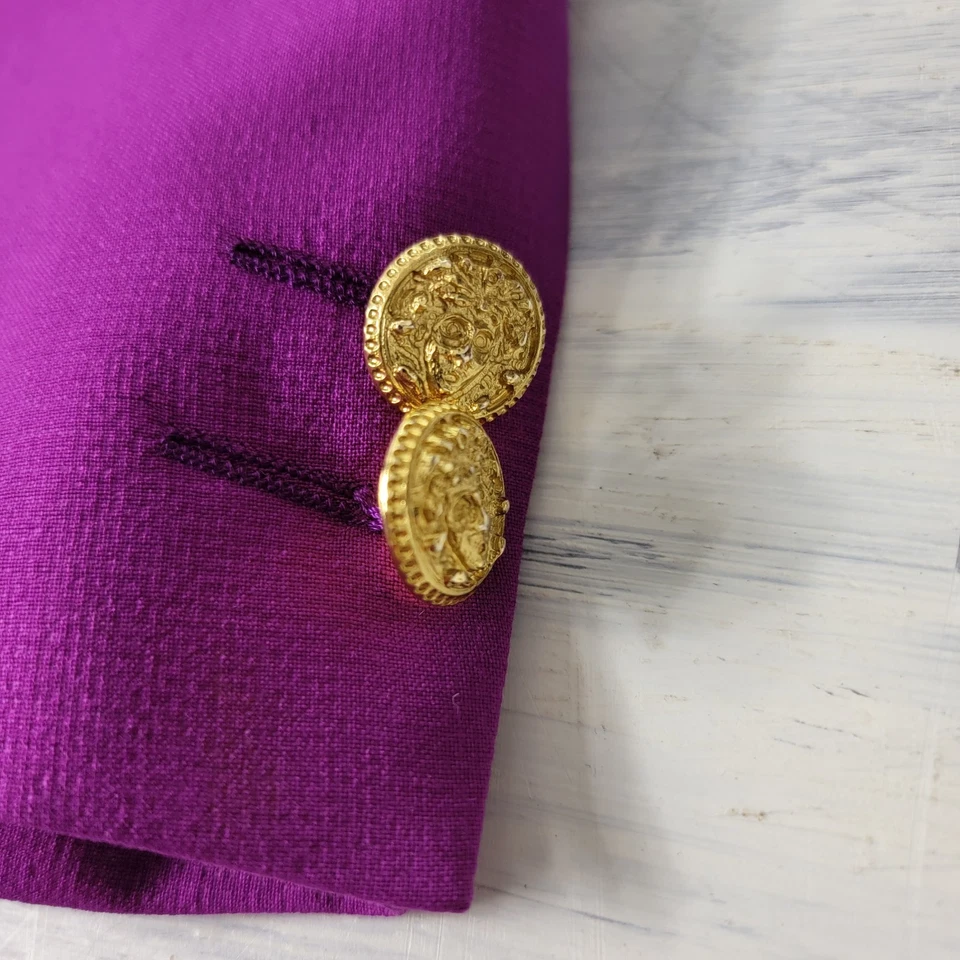 Miami 93 Gianni Versace Couture Fuchsia Jacket IT-50 Missing buttons/ Wear - Image 4 of 4