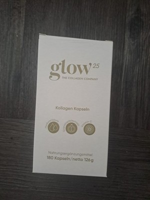 Glow25  Collagen Kapseln hochdosiert [180] - mit Hyaluronsäure und Vitamin C